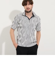 【WEB限定】ウェーブタックジャガードスキッパーポロシャツ