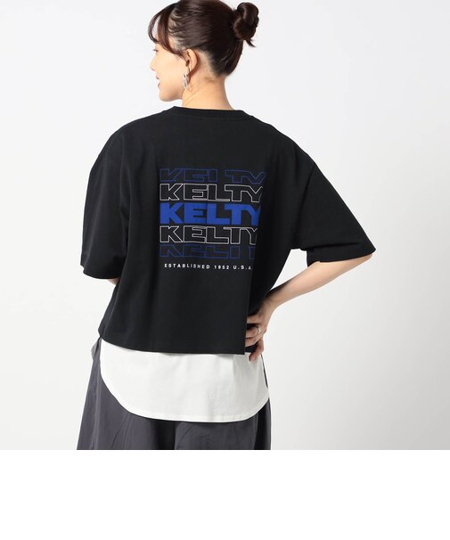 【KELTY別注】バックタイポロゴ　クロップドT