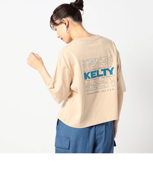 【KELTY別注】バックタイポロゴ　クロップドT
