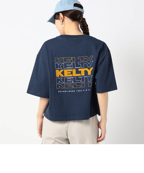 【KELTY別注】バックタイポロゴ　クロップドT