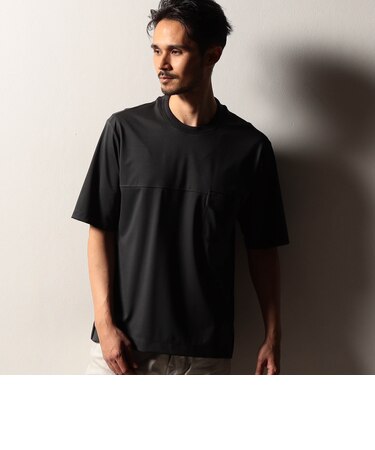 【RIELABO】シルク混ストレッチスムースＴシャツ