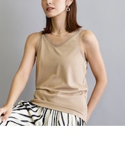 チュール切り替えタンクトップ