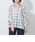 7分袖オンブレーチェックビッグシャツ