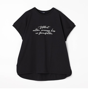 接触冷感・吸水速乾　刺繍ロゴTシャツ