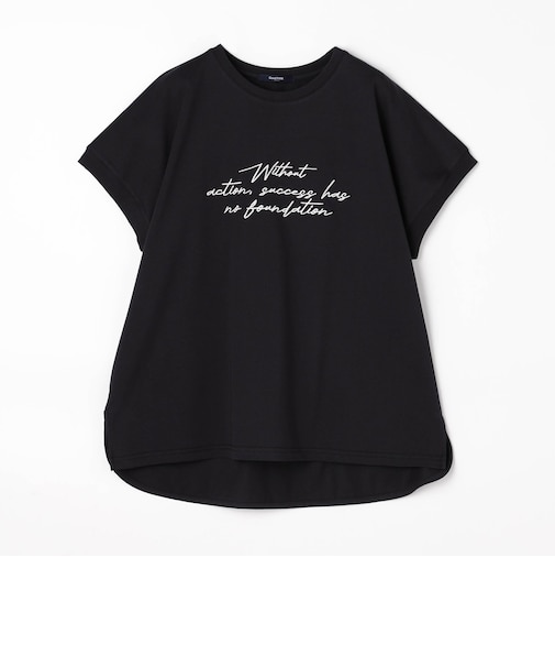 接触冷感・吸水速乾　刺繍ロゴTシャツ