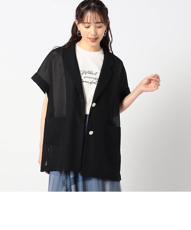 メッシュ半袖ジャケット