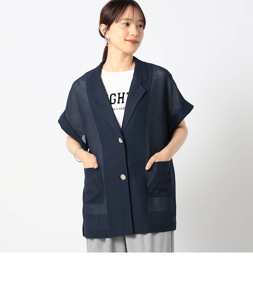 メッシュ半袖ジャケット