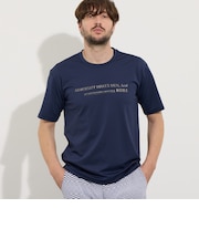 メタルジェルプリント半袖Tシャツ