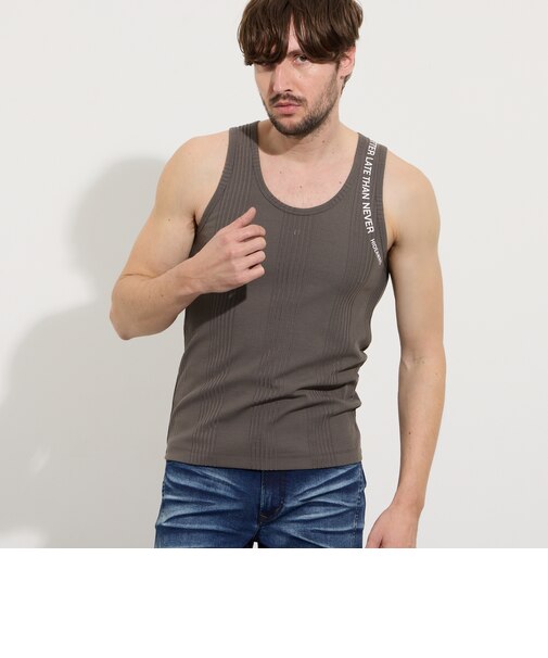 ロゴプリントタンクトップ