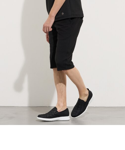 ジオメトリックブリスタージャカードハーフパンツ