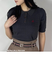【BEVERLY HILLS POLO CLUB】ケーブルポロニット