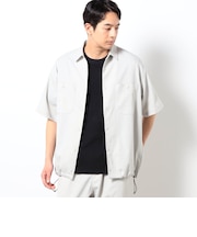 リネンライクポリエステルコードシャツ