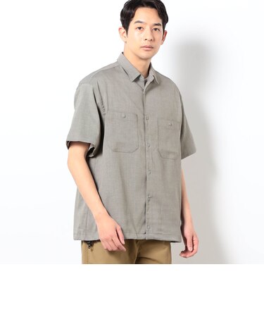 リネンライクポリエステルコードシャツ