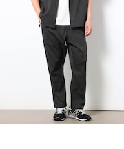 リネンライクポリエステルテーパードイージーパンツ