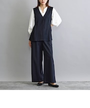 【セットアップアイテム】 ジレ×タックパンツ