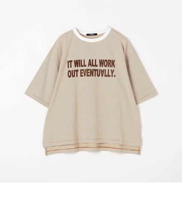 ミジンボーダーフロッキーロゴTシャツ