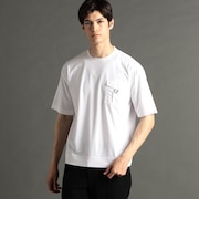 ストレッチワッシャーポケット クルーネックTシャツ