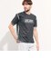 ハケメ×ロゴ柄半袖Tシャツ