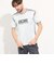 ハケメ×ロゴ柄半袖Tシャツ