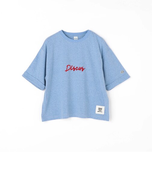 【DISCUS 別注】袖ロールアップバックプリントTシャツ