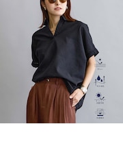 リネン混レギュラーシャツ