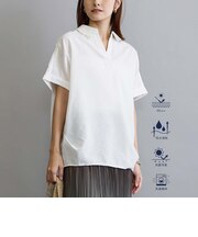 リネン混レギュラーシャツ