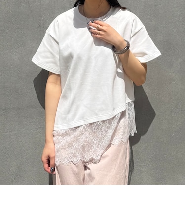 【ZELDA】裾レースアシメTシャツ