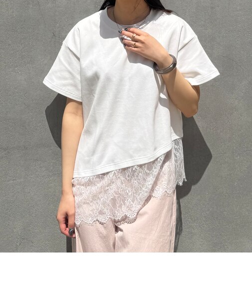 【ZELDA】裾レースアシメTシャツ