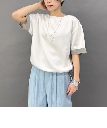 異素材使いプルオーバー