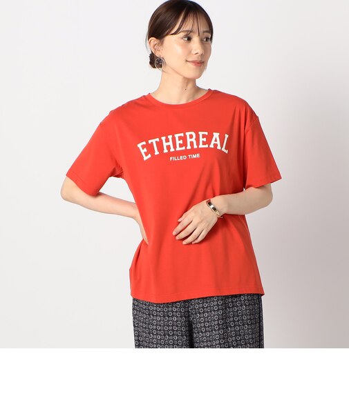 接触冷感 フロッキーロゴ Tシャツ
