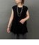 接触冷感　大人かわいいティアードフレンチトップス