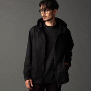 ブラッシュドクロス ジップアップパーカー