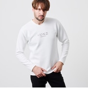 【WEB限定】ストレッチポンチジェルプリントＶネック長袖Tシャツ