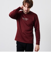 【WEB限定】ストレッチポンチジェルプリントＶネック長袖Tシャツ