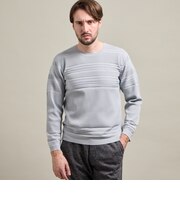 【HIDEAWAYS BLACK】切替タックボーダー長袖ニット