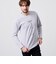 ストレッチポンチジェルプリントＶネック長袖Tシャツ