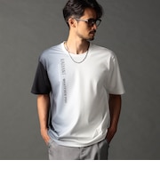 ストレッチポンチ 縦ロゴグラデーションTシャツ