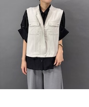 【セットアップ対応】ミリタリー風ジレ
