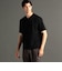 ウエーブタックジャカード VネックTシャツ