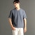 ウエーブタックジャカード VネックTシャツ