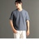 ウエーブタックジャカード VネックTシャツ