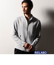 【RIELABO】レザーライクジャージ ブルゾン