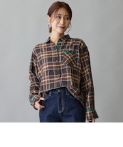 モールチェックロングスリーブシャツ