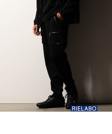 【RIELABO】ボンディング デザインカーゴパンツ