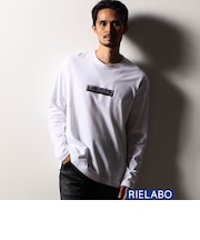 【RIELABO】フロッキープリント クルーネックTシャツ(日本製)