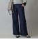 後切替え入りワイドデニムパンツ