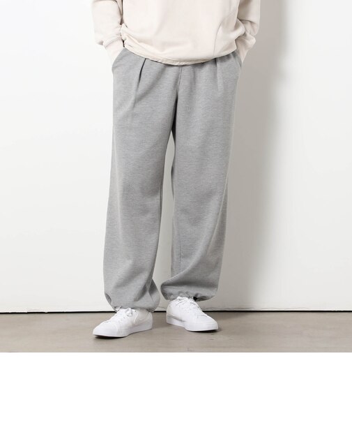 ダンボールニットタックワイドパンツ