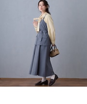 レイヤードジャンパースカート