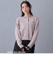 【BEVERLY HILLS POLO CLUB】バイカラーレイヤード2wayカーディガン