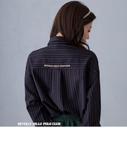 【BEVERLY HILLS POLO CLUB】ネクタイ付きシャツ